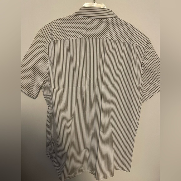 American Eagle Outfitters Men's Casual Striped Shirt - Black and White - Picture 4 of 4
